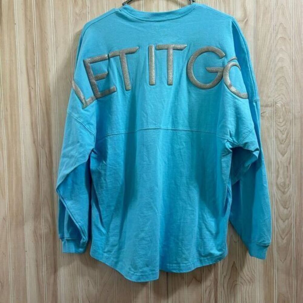 Frozen Disney Broadway Exclusive Let‎ It Go Elsa Spirit Jersey Glittery Size S